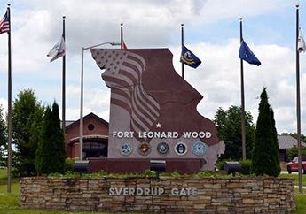 Entrance to Fort Leonard Wood Training Center