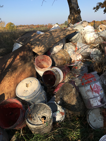Environmental emergency response responded to an illegal dump site in Schuyler County where over 100 buckets were dumped containing paint and hazardous waste.
