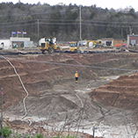 Radioactive and chemically contaminated soil and debris being removed at the Hematite Radioactive Site