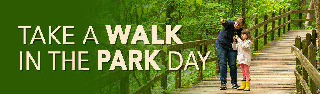 Take a walk in the park day logo