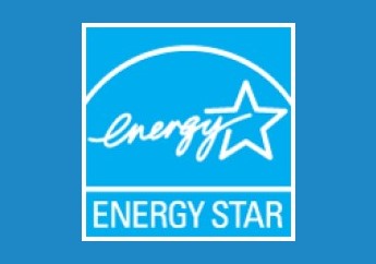 ENERGY STAR® logo with the words energy star with an arch above a star.