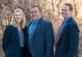 Missouri State Parks director and deputies - Laura Hendrickson, David Kelly and Brian Stith