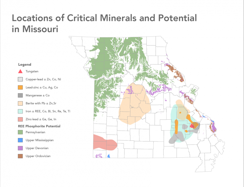 Critical Minerals Locations Map