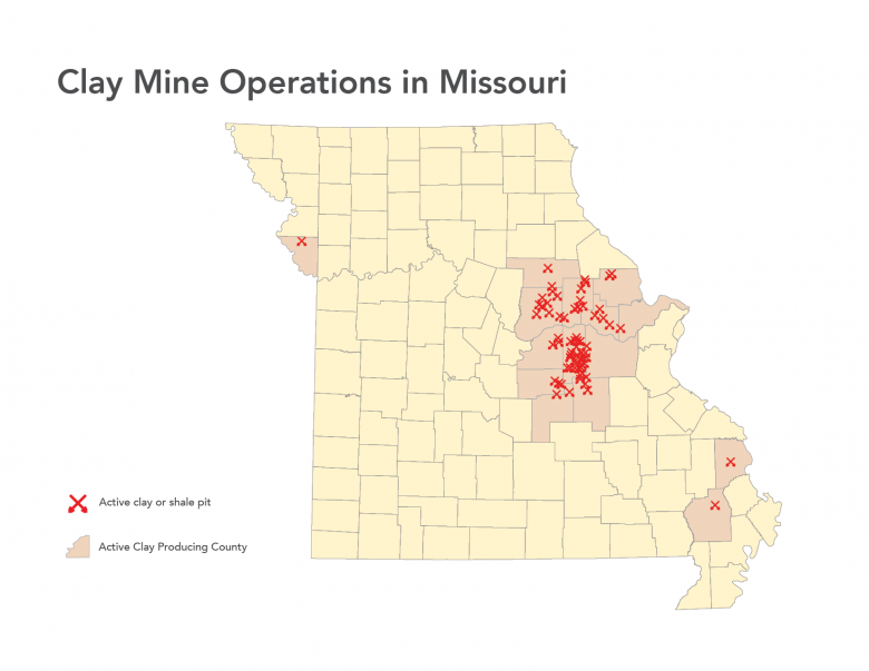Clay Mine Operations Map