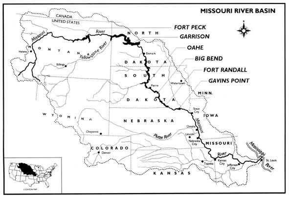 Interstate Waters Missouri River Basin map