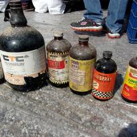 A variety of decades old pesticide collected at the Carrollton pesticide collection event