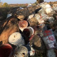 Environmental emergency response responded to an illegal dump site in Schuyler County where over 100 buckets were dumped containing paint and hazardous waste.