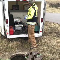 Environmental emergency response uses a robotic sewer camera to help the City of Bonne Terre map its stormwater system.