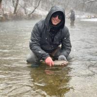 People Enjoying Missouri's Outdoors Category Finalist - Brady Hill, Winter Catch and Release, Montauk State Park