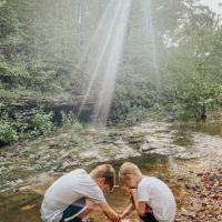 People Enjoying Missouri's Outdoors Category Finalist - Melissa McFarland, Discovery in the Stream, Festus, MO