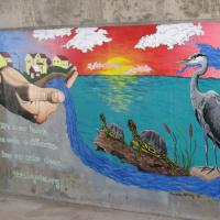 Big Urbie Project Wall Mural, Watershed Committee of the Ozarks