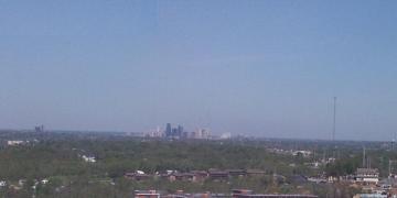 Picture of a good visibility, low ozone pollution day in Kansas City.