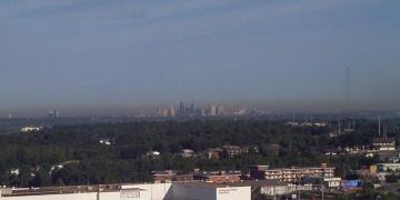 Picture of a medium pollution, medium ozone day in Kansas City.
