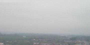 Picture of a poor visibility, raining day in Kansas City.