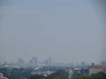 Picture of a high pollution, high ozone day in Saint Louis.