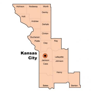 Kansas City Regional Office Counties Map