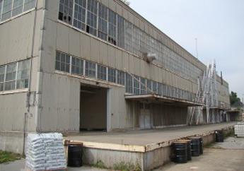 Former U.S. General Services Administration garage where heating oil and gasoline were historically released.
