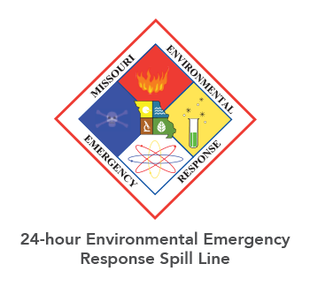24-hour Environmental Emergency Response Spill line graphic 