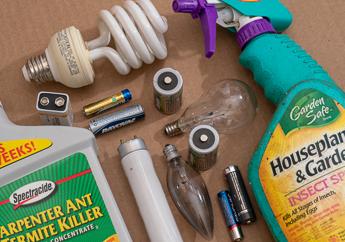 Universal waste, including batteries, pesticides, fluorescent bulbs and other mercury-containing light bulbs