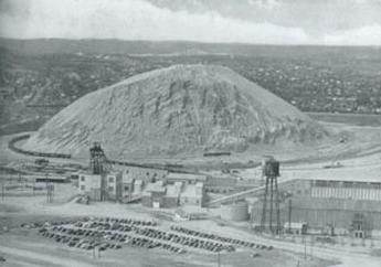 Ariel view of the tailings pile at the Federal Mine and Mill Complex in St. Francois County