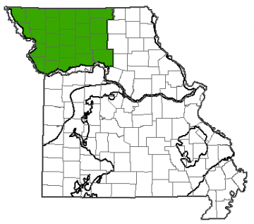 Northwest Missouri Groundwater Province map
