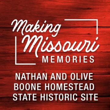 Facebook logo icon for Nathan and Olive Boone Homestead State Historic Site