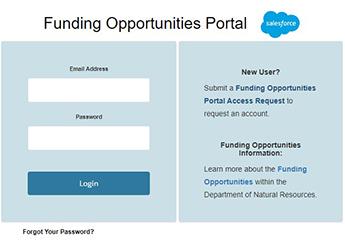 Funding Opportunities Portal landing page