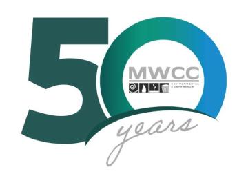 Logo for the 2023 MWCC Conference "Celebrating 50 Years"