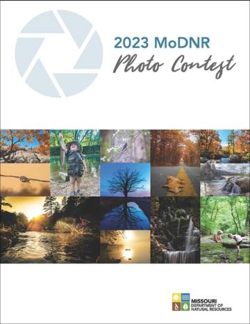 MoDNR photo contest logo with a composite photo including all winning photographs
