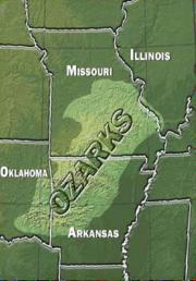 Missouri Ozarks map PUB0655