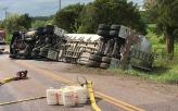 Environmental emergency response responded to a fuel tanker overturned in Caledonia.